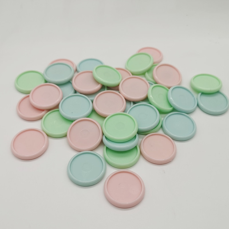 30 KOM Heart Uvez Disk Gljiva Rupa Šarena kopča Loose Leaf 30 MM Plastični prstenovi za uvez Potrepštine za bilježnice DIY Binder
