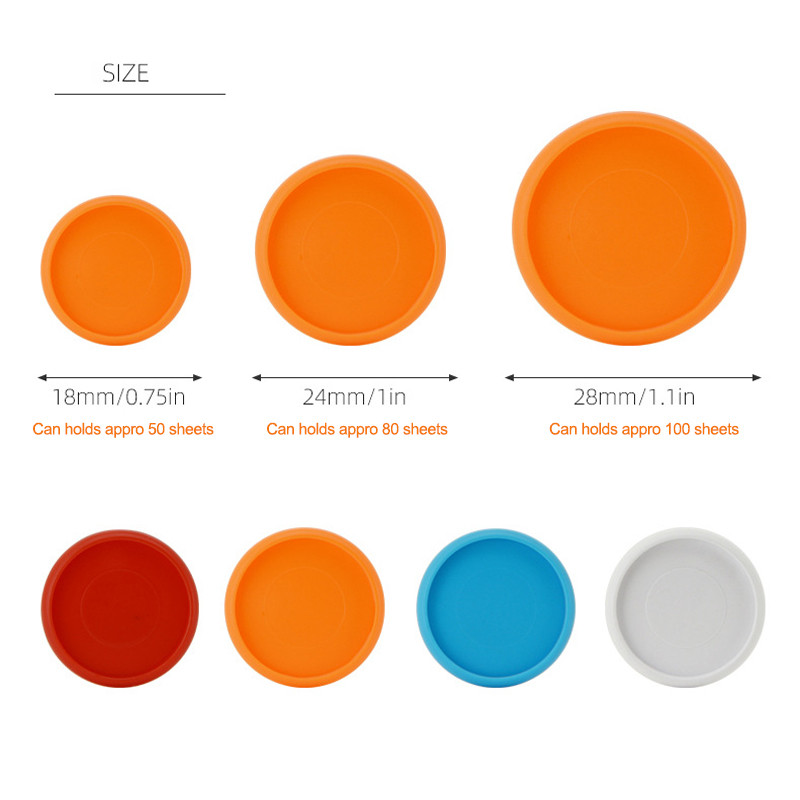 Fromthenon 30/50 DB Színes iratgyűjtő gyűrűk Gombalyuk laza levél tervező gyűrűs kötési kellékek Notebook műanyag lemezcsat