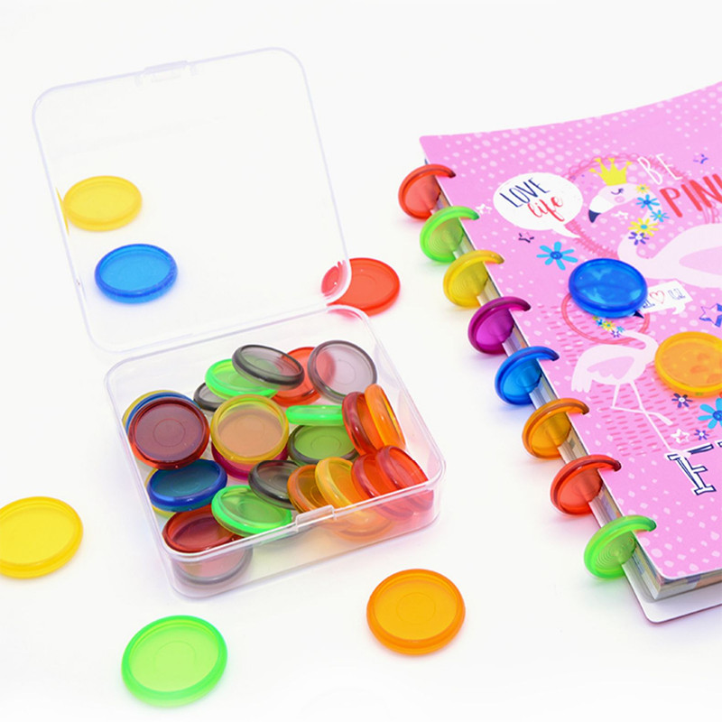 Fromthenon 50 kom Diskovi za uvezivanje diskova za Discbound Bilježnica Planer za rupe u obliku gljiva Prstenovi za spomenare Uredski školski pribor