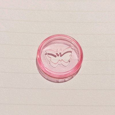 30PCS 28MM plastična prstenasta kopča za uvezivanje, žele proziran uzorak leptira, poseban CD za uvezivanje za bilježnicu za djevojčice