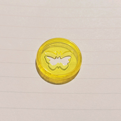 30PCS 28MM plastična prstenasta kopča za uvezivanje, žele proziran uzorak leptira, poseban CD za uvezivanje za bilježnicu za djevojčice