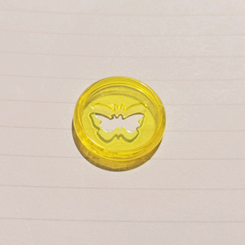 30PCS 28MM plastična prstenasta kopča za uvezivanje, žele proziran uzorak leptira, poseban CD za uvezivanje za bilježnicu za djevojčice