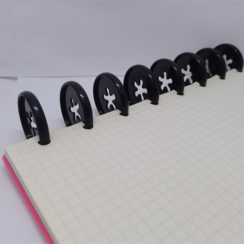 30PCS 35MM smješko plastična prstenasta kopča za uvez za prijenosno računalo pribor za uvez prijenosnog računala s rupom u obliku gljive na otvorenim listovima