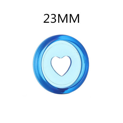 20PCS, 23MM kopča za uvezivanje s rupom u obliku gljive prikladna za djevojčice, notes s otvorenim listovima, prozirni plastični ljubavni disk za uvezivanje.