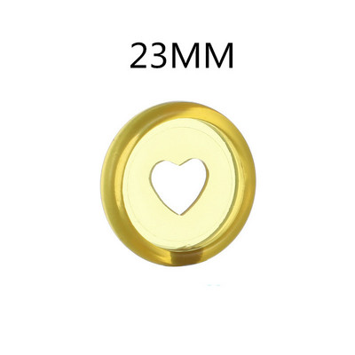 20PCS, 23MM kopča za uvezivanje s rupom u obliku gljive prikladna za djevojčice, notes s otvorenim listovima, prozirni plastični ljubavni disk za uvezivanje.