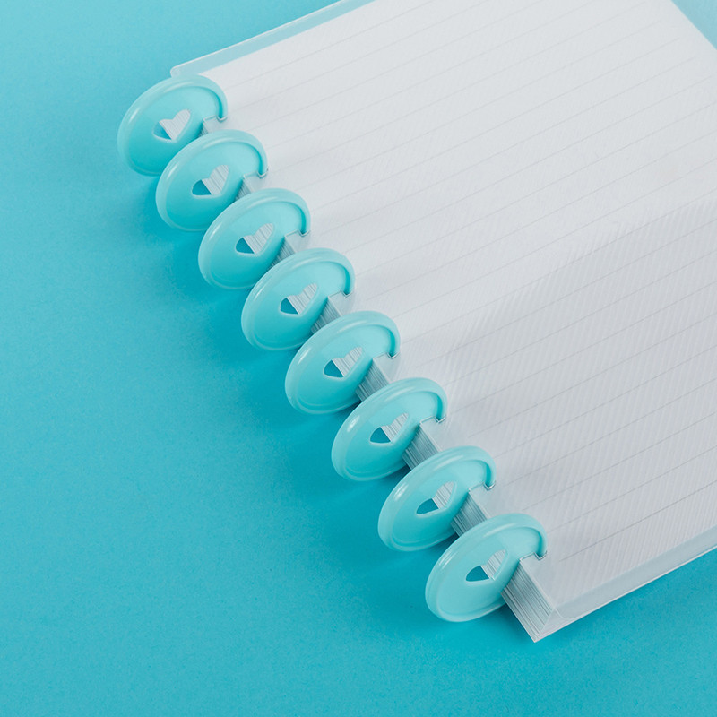 11 buc/cutie Inele de legare cu inimă Disc de legare 35 mm Orificie pentru ciuperci Planificator pentru album de însemnări Discuri pentru caiet în foițe libere Rechizite pentru birou și școală