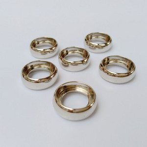 10PC Metalni labavi prsten DIY Ploča s rupom od gljive List s kopčom za uvezivanje knjiga Školski pribor Disk za uvez knjige Okrugli uredski materijal