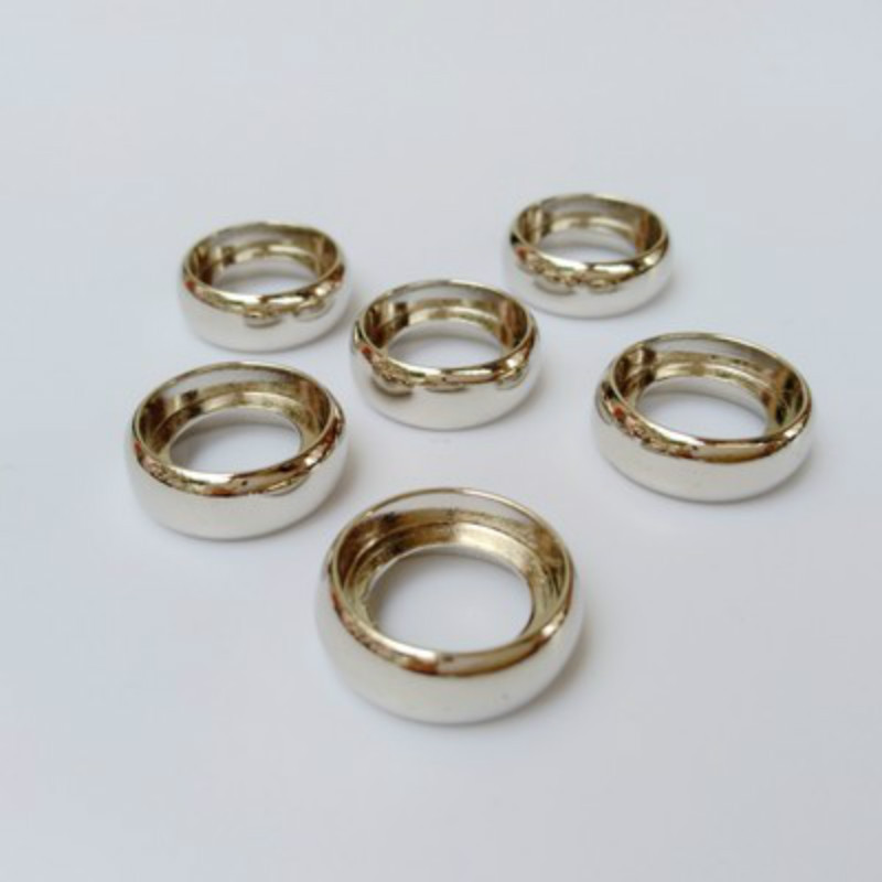10PC Metalni labavi prsten DIY Ploča s rupom od gljive List s kopčom za uvezivanje knjiga Školski pribor Disk za uvez knjige Okrugli uredski materijal