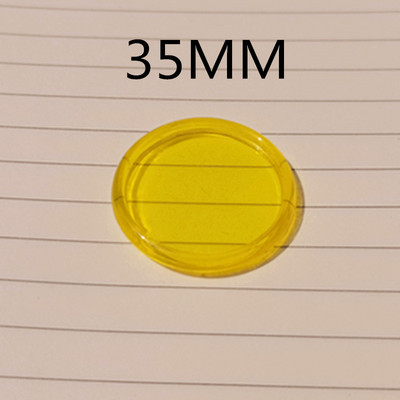 30PCS35MM culoare jeleu transparent solid liant inel gaură ciuperci cataramă placă rotundă bricolaj gaură ciuperci accesorii notebook