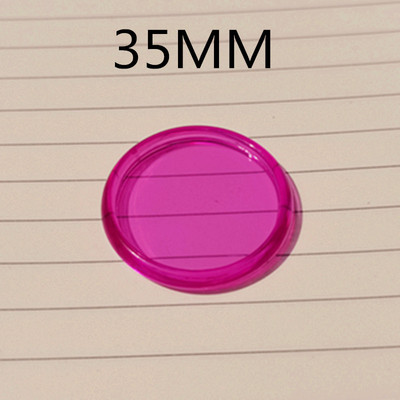 30PCS35MM culoare jeleu transparent solid liant inel gaură ciuperci cataramă placă rotundă bricolaj gaură ciuperci accesorii notebook