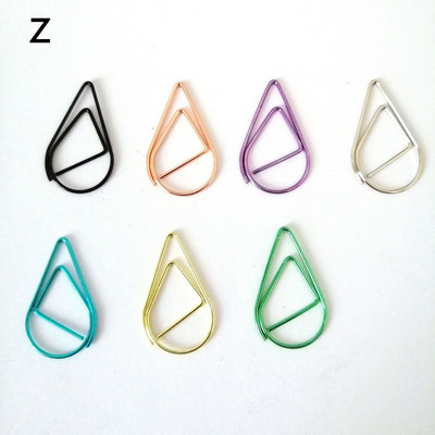 Obložene metalne spajalice za papir, jednostavne i lijepe šarene spajalice za papir, kreativne oznake, spajalice za školske knjige