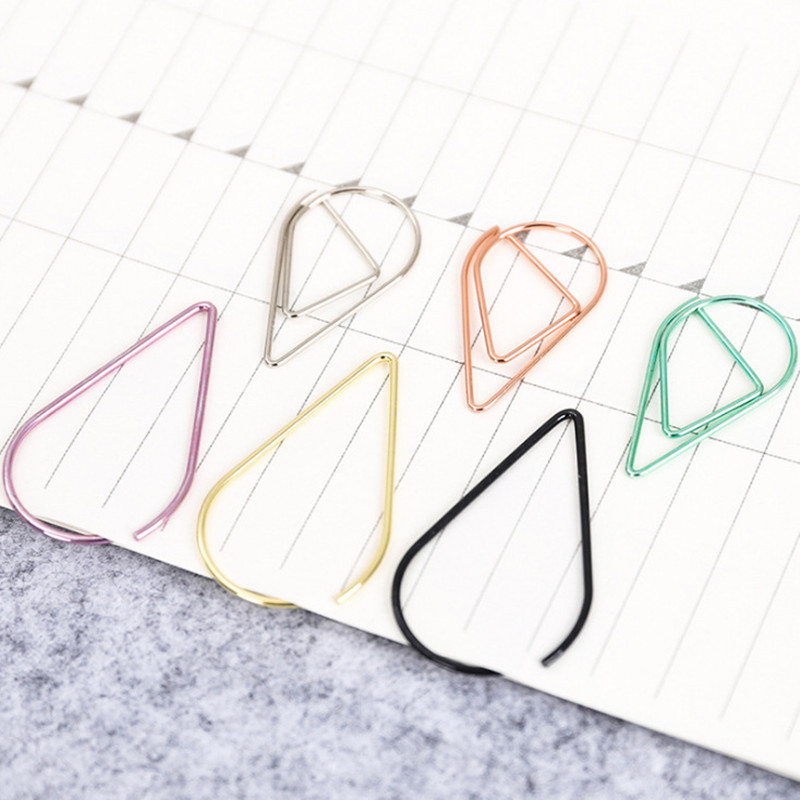 Obložene metalne spajalice za papir, jednostavne i lijepe šarene spajalice za papir, kreativne oznake, spajalice za školske knjige