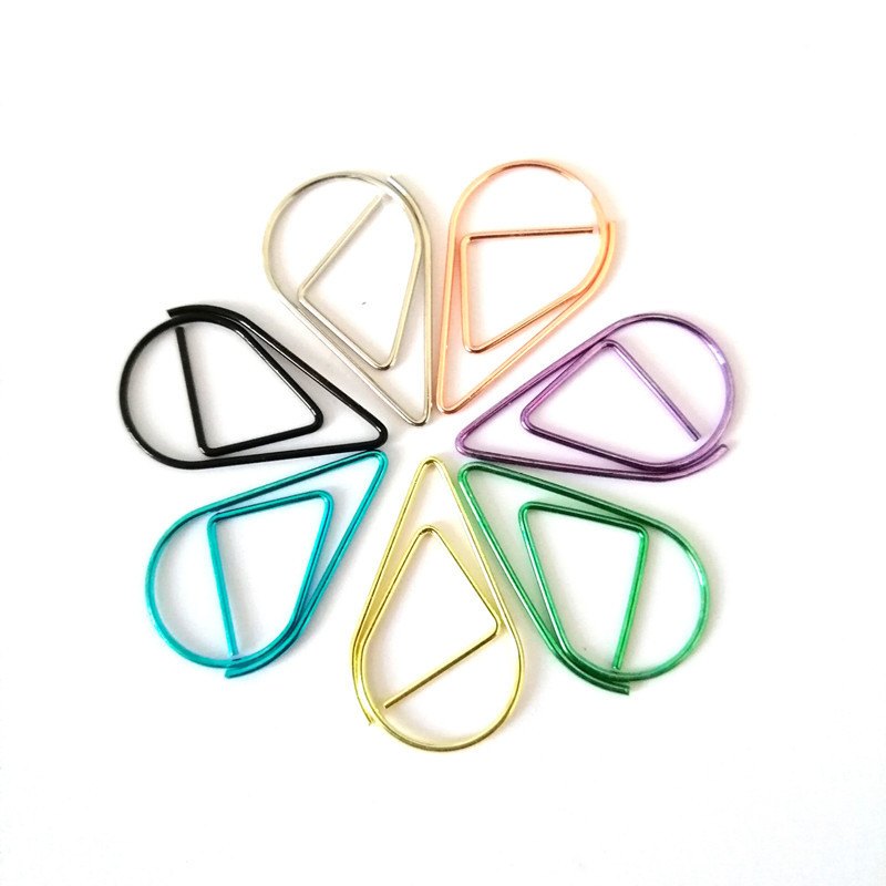 Obložene metalne spajalice za papir, jednostavne i lijepe šarene spajalice za papir, kreativne oznake, spajalice za školske knjige