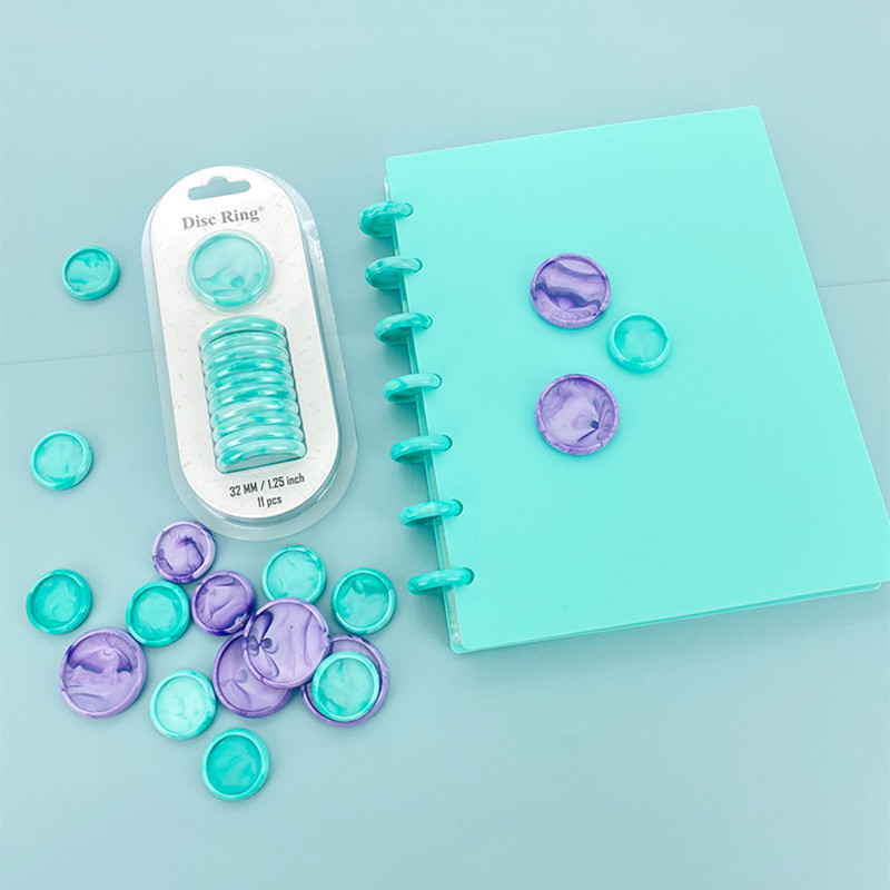 11db/doboz Kötőgyűrű Gombalyuk Tömör laza füzetkötő gomb Barkács könyvhurok irattartó Lemeztervező Scrapbook csat
