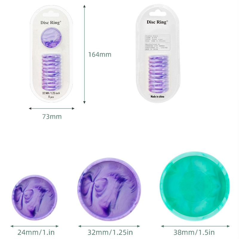 11db/doboz Kötőgyűrű Gombalyuk Tömör laza füzetkötő gomb Barkács könyvhurok irattartó Lemeztervező Scrapbook csat