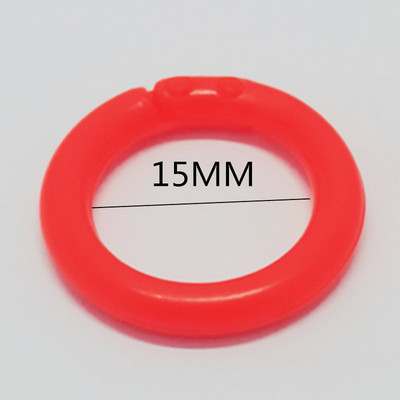 Unutarnji promjer 15 mm plastični prsten za uvezivanje DIY album kružni obruč za uvezivanje za otvaranje uredskog knjigovežnog pribora album