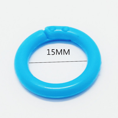 Unutarnji promjer 15 mm plastični prsten za uvezivanje DIY album kružni obruč za uvezivanje za otvaranje uredskog knjigovežnog pribora album
