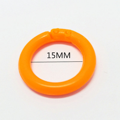 Unutarnji promjer 15 mm plastični prsten za uvezivanje DIY album kružni obruč za uvezivanje za otvaranje uredskog knjigovežnog pribora album