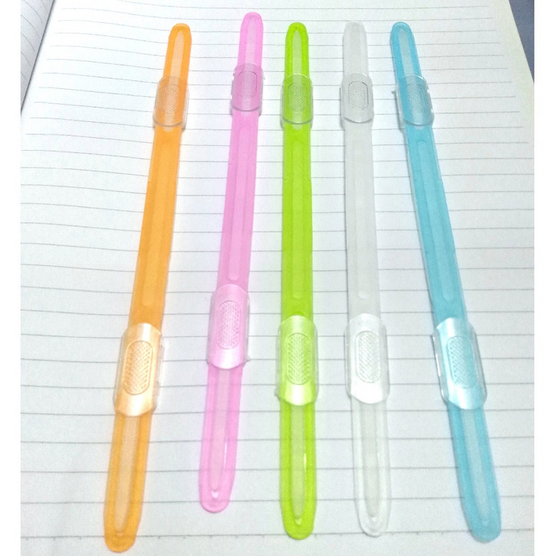 Nou 5 buc/lot Clip de plastic de culoare 8CM Distanța găurii Agrafe de fixare financiară A4 Bandă de legare pentru facturi de documente Rechizite școlare de birou