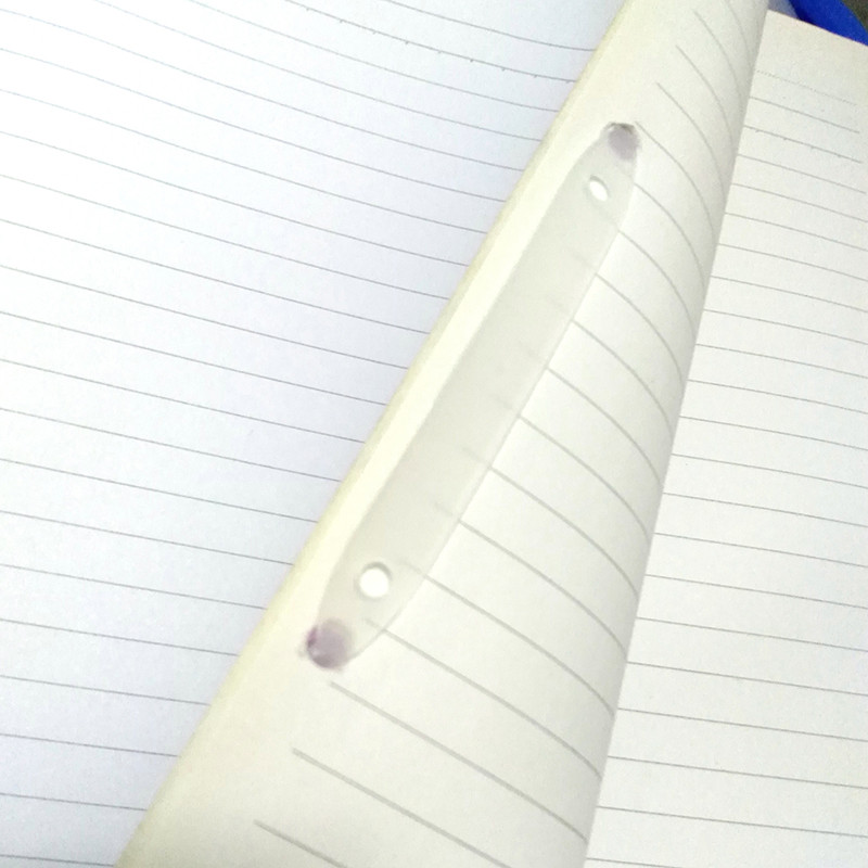 Nou 5 buc/lot Clip de plastic de culoare 8CM Distanța găurii Agrafe de fixare financiară A4 Bandă de legare pentru facturi de documente Rechizite școlare de birou