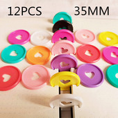 Plastični prsten za uvez bilježnica s otvorenim listovima, ljepilo s rupom u obliku gljive, ljubavni disk, uvez, CD, uredski pribor za uvez, 35MM12KOM