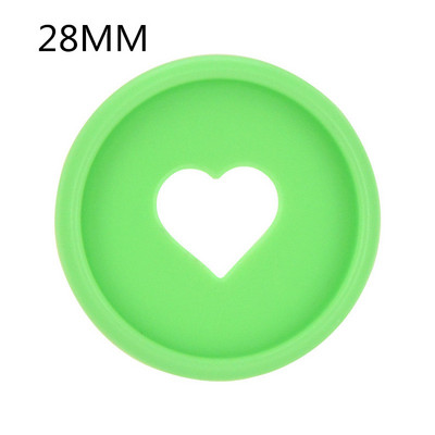 30PCS28M plastični gumb u obliku srca u obliku prstena s rupom u obliku gljive, bilježnica s otvorenim listovima, gumb u obliku srca CD disk