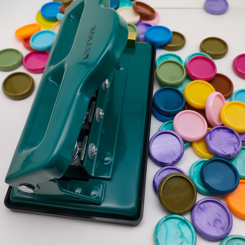 30 de bucăți de ciuperci, din plastic, cataramă cu inel de legare, noua gaură de ciuperci inserabilă, bloc de note cu foi libere, disc cu foi de 32 mm