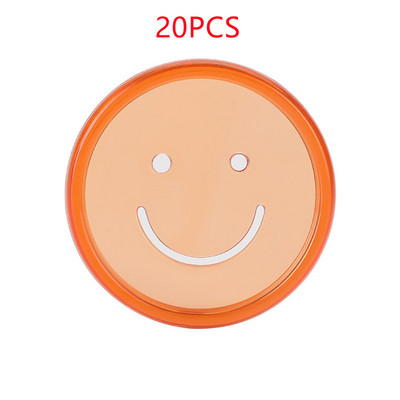 20PCS35MM pločica za uvezivanje bilježnica s slobodnim listovima, kopča, plastični prsten za uvezivanje, smajli uzorak rupe u obliku gljive, pribor za uvez bilježnice