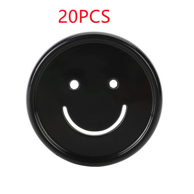 20PCS35MM pločica za uvezivanje bilježnica s slobodnim listovima, kopča, plastični prsten za uvezivanje, smajli uzorak rupe u obliku gljive, pribor za uvez bilježnice