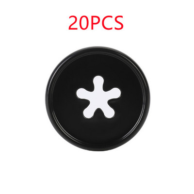 20PCS35MM pločica za uvezivanje bilježnica s slobodnim listovima, kopča, plastični prsten za uvezivanje, smajli uzorak rupe u obliku gljive, pribor za uvez bilježnice