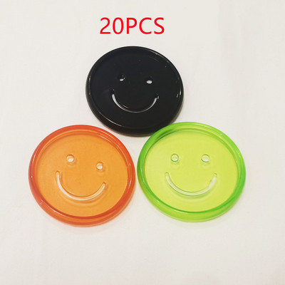 20PCS35MM pločica za uvezivanje bilježnica s slobodnim listovima, kopča, plastični prsten za uvezivanje, smajli uzorak rupe u obliku gljive, pribor za uvez bilježnice