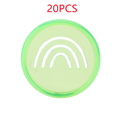 20PCS35MM pločica za uvezivanje bilježnica s slobodnim listovima, kopča, plastični prsten za uvezivanje, smajli uzorak rupe u obliku gljive, pribor za uvez bilježnice