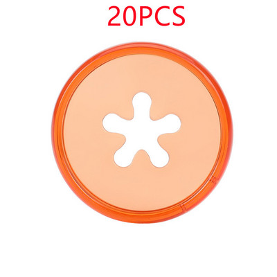 20PCS35MM pločica za uvezivanje bilježnica s slobodnim listovima, kopča, plastični prsten za uvezivanje, smajli uzorak rupe u obliku gljive, pribor za uvez bilježnice