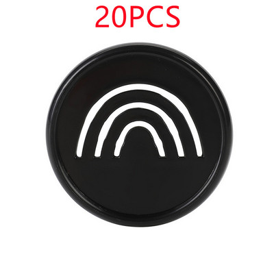 20PCS35MM pločica za uvezivanje bilježnica s slobodnim listovima, kopča, plastični prsten za uvezivanje, smajli uzorak rupe u obliku gljive, pribor za uvez bilježnice