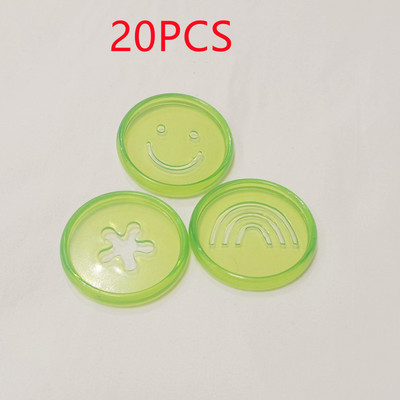 20PCS35MM pločica za uvezivanje bilježnica s slobodnim listovima, kopča, plastični prsten za uvezivanje, smajli uzorak rupe u obliku gljive, pribor za uvez bilježnice