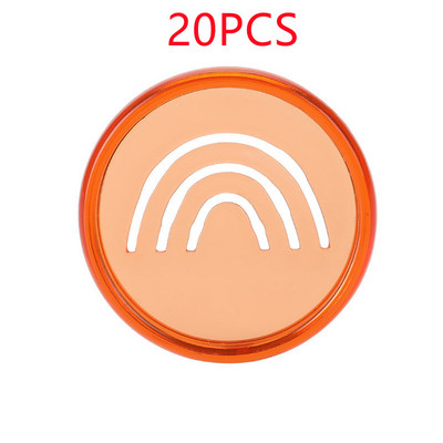 20PCS35MM pločica za uvezivanje bilježnica s slobodnim listovima, kopča, plastični prsten za uvezivanje, smajli uzorak rupe u obliku gljive, pribor za uvez bilježnice