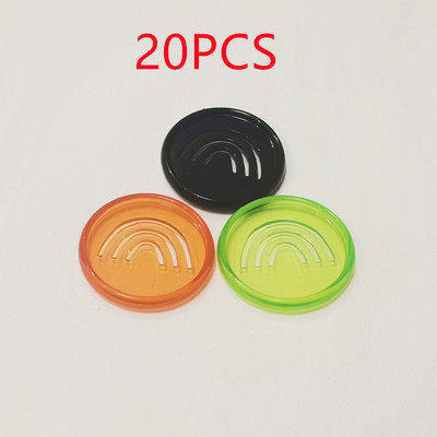 20PCS35MM pločica za uvezivanje bilježnica s slobodnim listovima, kopča, plastični prsten za uvezivanje, smajli uzorak rupe u obliku gljive, pribor za uvez bilježnice