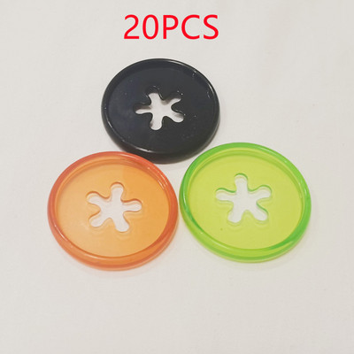 20PCS35MM pločica za uvezivanje bilježnica s slobodnim listovima, kopča, plastični prsten za uvezivanje, smajli uzorak rupe u obliku gljive, pribor za uvez bilježnice