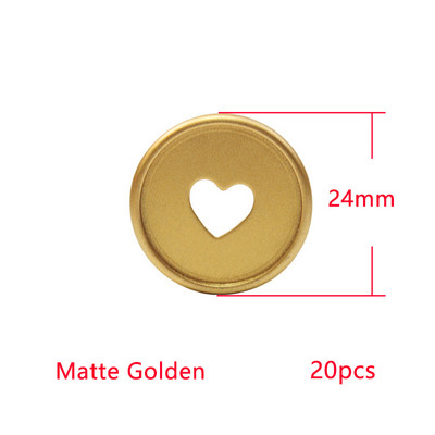 20 τμχ Ροζ χρυσό δαχτυλίδια βιβλιοδεσίας καρδιών 24 χιλιοστών μανιτάρι με τρύπα DIY Βιβλιοδετικό Σημειωματάριο Στρογγυλό δέσιμο Πλαστικό Δίσκο με Πόρπη Σχολικά Προμήθειες