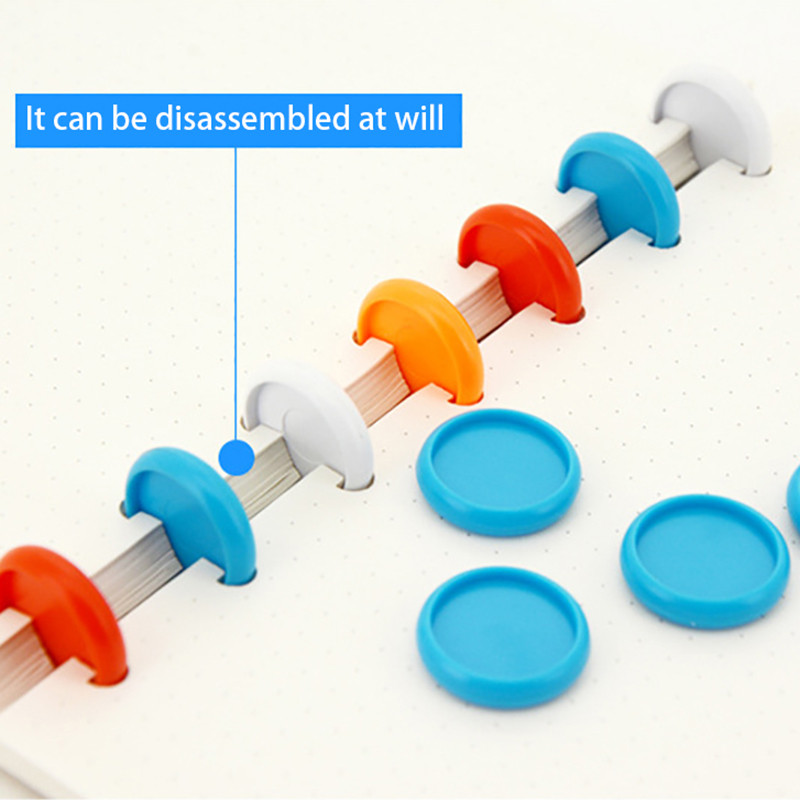 20 buc. Discuri de legare cu ciuperci, 28 mm, inel colorat cu frunze libere, inele de planificare DIY, cataramă de legare, disc pentru liant pentru notebook, consumabile de birou