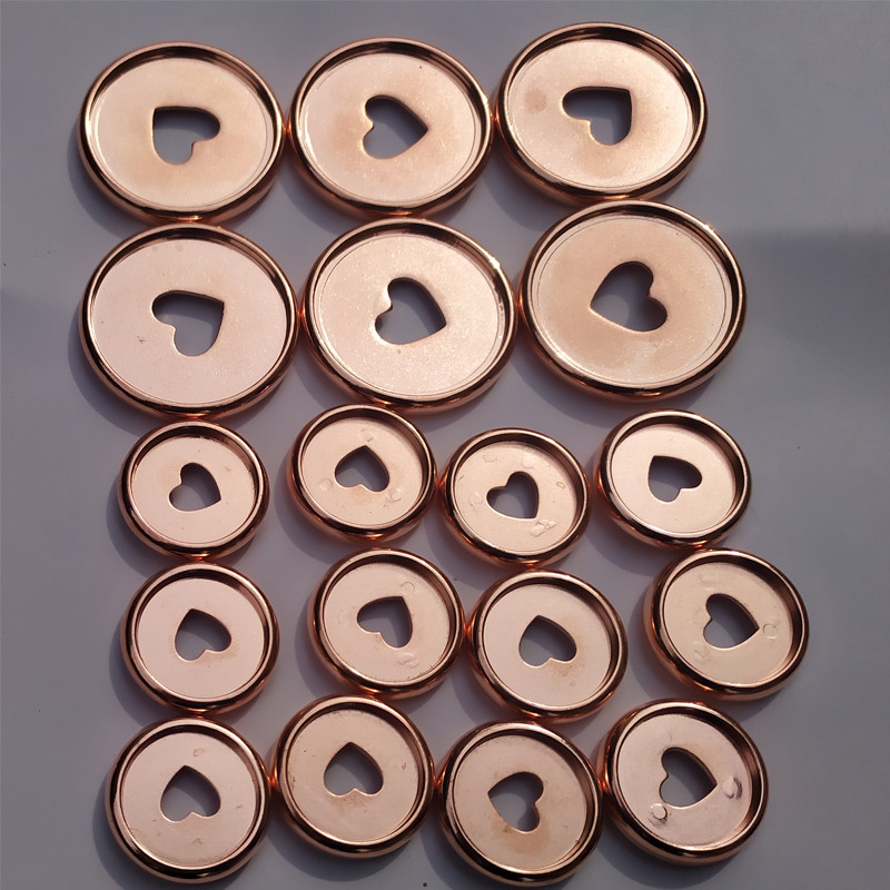 11 DB Rózsaarany kötőgomba lyukas csat barkács notebook műanyag lemezek Gombkötő Kiegészítők Csat Gombalyuk könyv