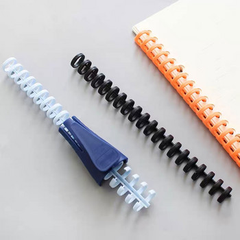 Υψηλής ποιότητας Loose-Leaf Binder Ring Opener Closer 10/12/16mm Circle Plastic Binding Strap Notebook Stationery Hoops School Offic