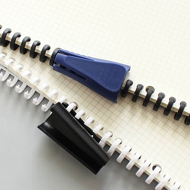 Kiváló minőségű laza levelű iratgyűjtő gyűrűnyitó 10/12/16 mm-es kör alakú műanyag kötőszalag jegyzetfüzet írószer karika Iskolai iroda