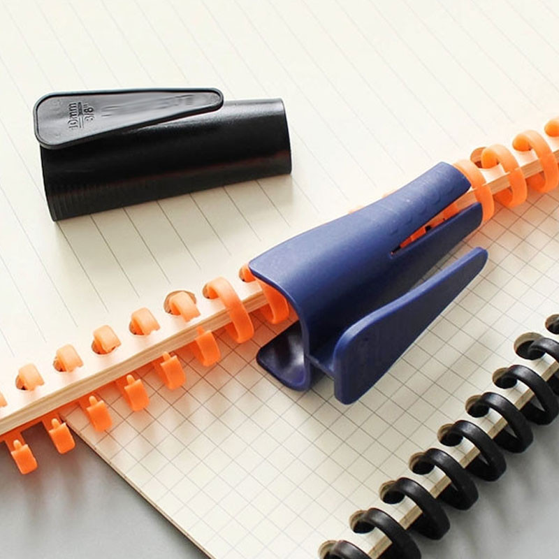 Kiváló minőségű laza levelű iratgyűjtő gyűrűnyitó 10/12/16 mm-es kör alakú műanyag kötőszalag jegyzetfüzet írószer karika Iskolai iroda