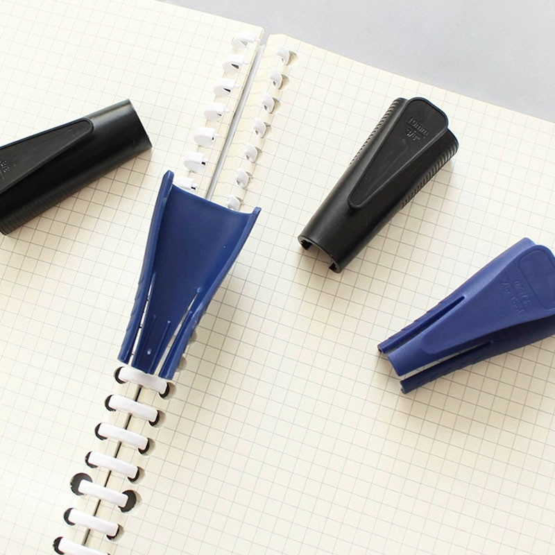 Kiváló minőségű laza levelű iratgyűjtő gyűrűnyitó 10/12/16 mm-es kör alakú műanyag kötőszalag jegyzetfüzet írószer karika Iskolai iroda