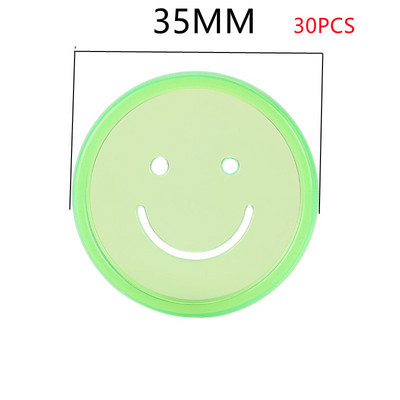 30PCS 35MM smajlić, morska zvijezda, dugin plastični prsten za uvez kopča prijenosno računalo pribor za uvez prijenosnog računala s rupom u obliku gljive na slobodnim listovima
