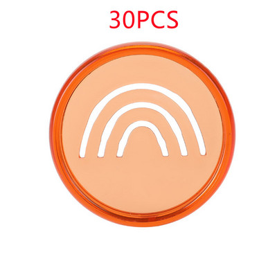 30PCS 35MM smajlić, morska zvijezda, dugin plastični prsten za uvez kopča prijenosno računalo pribor za uvez prijenosnog računala s rupom u obliku gljive na slobodnim listovima