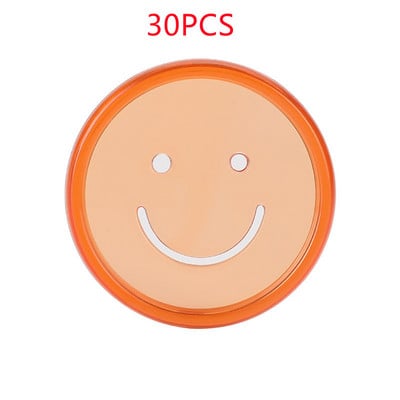 30PCS 35MM smajlić, morska zvijezda, dugin plastični prsten za uvez kopča prijenosno računalo pribor za uvez prijenosnog računala s rupom u obliku gljive na slobodnim listovima