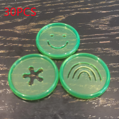 30PCS 35MM smajlić, morska zvijezda, dugin plastični prsten za uvez kopča prijenosno računalo pribor za uvez prijenosnog računala s rupom u obliku gljive na slobodnim listovima