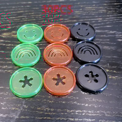 30PCS 35MM smajlić, morska zvijezda, dugin plastični prsten za uvez kopča prijenosno računalo pribor za uvez prijenosnog računala s rupom u obliku gljive na slobodnim listovima